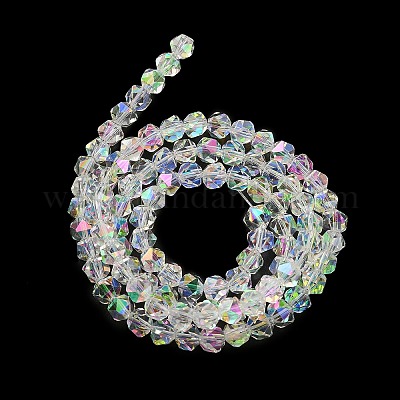 Гальванические стеклянные бусины EGLA-L018-B-AB04-1