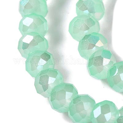 Запекание гальванических нитей стеклянных бусин DGLA-A039-J8mm-B07-1