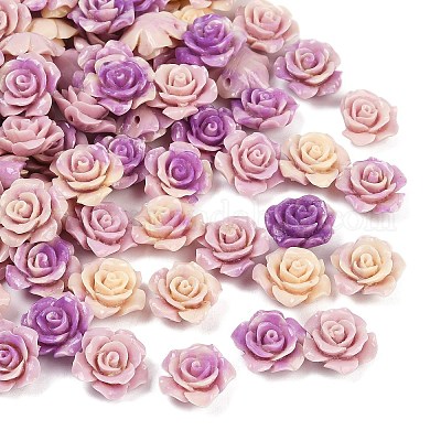 Синтетический коралл 3 г цветок розы бисер CORA-A005-14mm-27-1