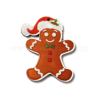 Деревянные подвески с односторонним принтом WOOD-H102-02F-1