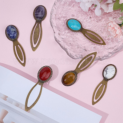 6шт. сплавная закладка AJEW-DR00022-1