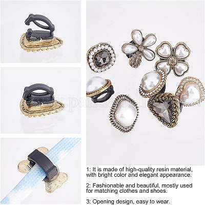 8 шт. 8-х стильные литые пряжки для обуви FIND-FG0001-65-1