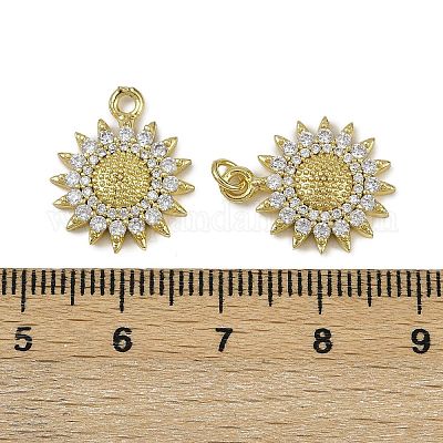 Латунные микро проложить кубического циркония подвески KK-I358-063G-J-1