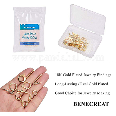 Латуни Переключить застежками KK-BC0004-32G-1