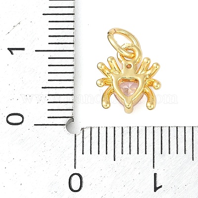 Латунные микро проложить кубического циркония подвески KK-S390-03G-01-1