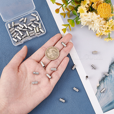 50 шт. 201 трубчатые дужки из нержавеющей стали STAS-DC0010-80-1