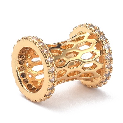 Латунные микро проложить кубического циркония подвески ZIRC-O044-15G-1