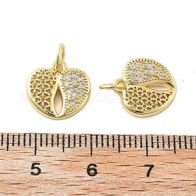 Латунные микро проложить кубического циркония подвески KK-C092-24J-G-1