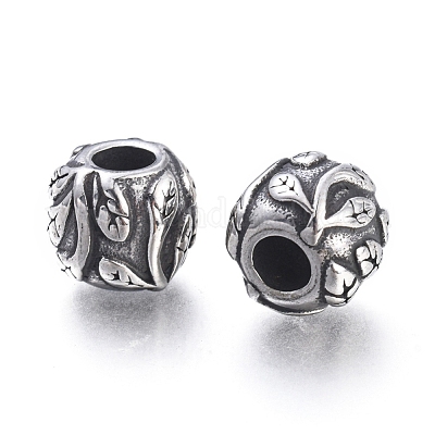 Европейские бусины из нержавеющей стали 304 STAS-F243-36AS-1