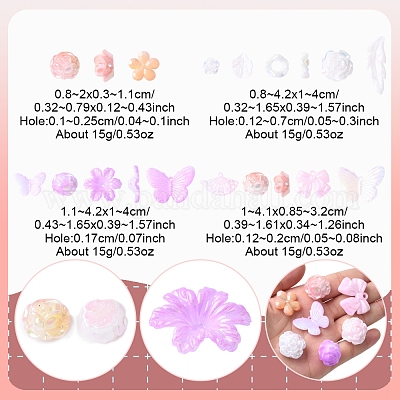 Радужное переливчатое покрытие акриловыми бусинами OACR-FS0001-99A-1