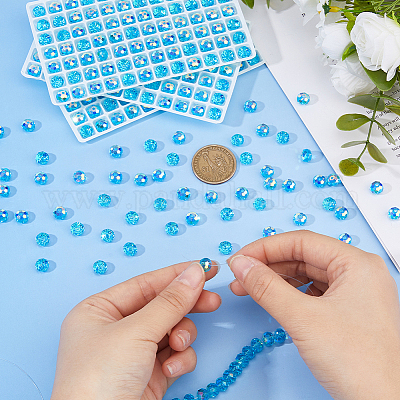 336 шт. Гальванические стеклянные бусины EGLA-WH0007-01D-1