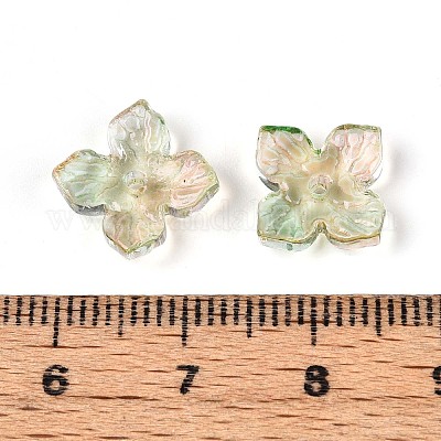 Расписные прозрачные стеклянные шапочки для запекания DGLA-N014-04D-1