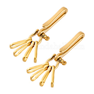 2шт. прочные латунные брелки с 4 шт. застежками-кнопками FIND-PH0020-96-1