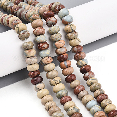 Натуральные бусины из аква терра яшмы G-T140-71A-1