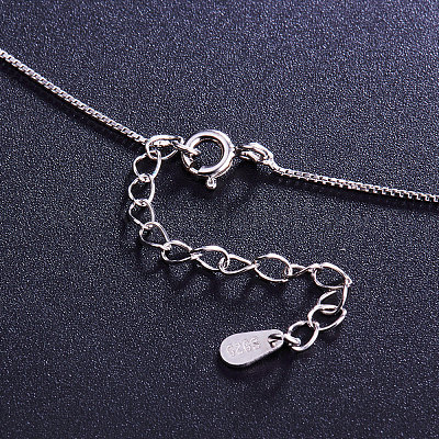 Прекрасное ожерелье из стерлингового серебра с родиевым покрытием JN489A-1