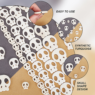4 нити 4 стилей окрашенных синтетических бирюзовых бусин наборы нитей G-AR0005-41A-1