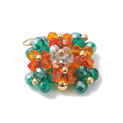 Подвески из стекла с имитацией австрийского хрусталя в форме биконуса PALLOY-MZ00945-03-1