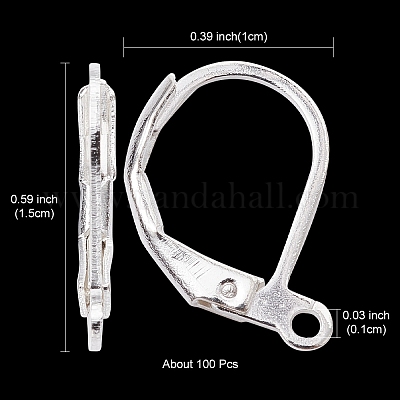 Латунная фурнитура Leverback для серег KK-YW0002-05-1