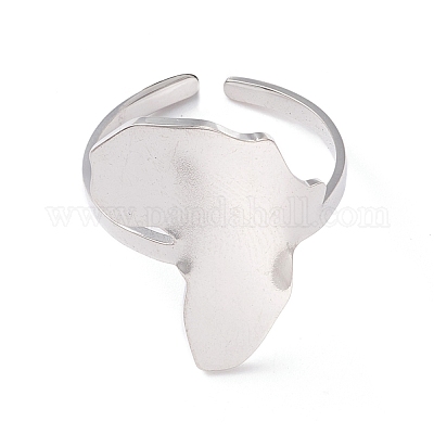 Кольцо-манжета с не тускнеющей картой Африки RJEW-B035-05P-1