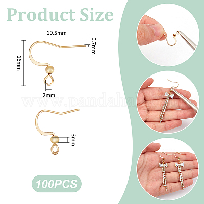 100 шт. крючки для сережек из хирургической нержавеющей стали 316 STAS-UN0058-62-1