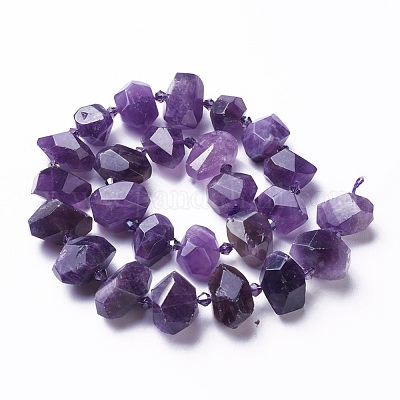Natürlichen Amethyst Perlen Stränge&nbsp;G-P434-10A-1