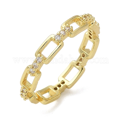 Прямоугольные прозрачные кольца из кубического циркония RJEW-G337-13G-1