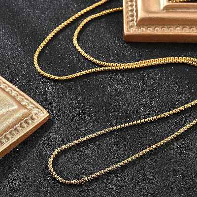 1.8 мм стойка покрытие латунные цепочки ожерелья для женщин мужчин MAK-L044-60G-2A-1