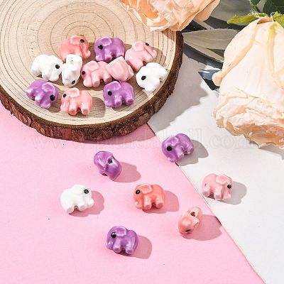 18шт 4 цвета фарфоровые бусины ручной работы PORC-FS0001-43-1