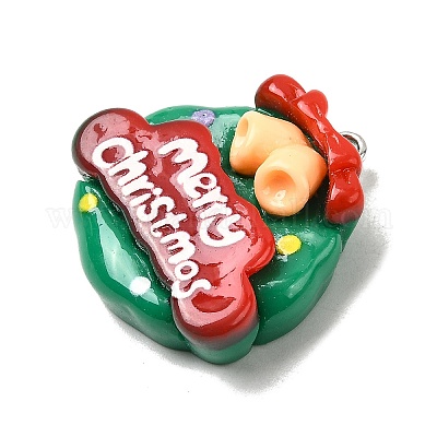 Рождественские подвески из непрозрачной смолы FIND-I057-04P-09-1