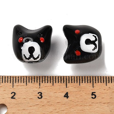 Выпечка окрашенные стеклянные бусины LAMP-I028-02-1