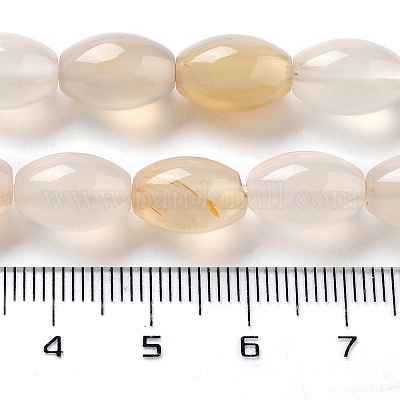 Chapelets de perles en agate blanche naturelle&nbsp;G-B106-B07-01-1