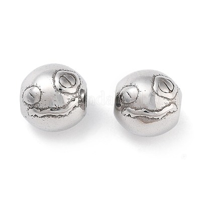 Бусины из нержавеющей стали марки 304 STAS-M057-17P-1