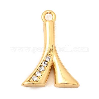 Латунные микро проложить кубического циркония подвески KK-C117-12G-A-1