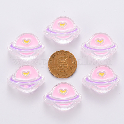 Прозрачные акриловые бусины MACR-S374-02A-01-1