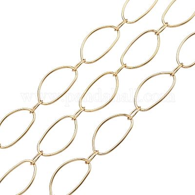 10м ионное покрытие (ip) овальные звенья цепи из нержавеющей стали 304 CHS-T006-01G-1