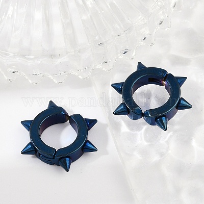 Серьга-манжета из нержавеющей стали 201 EJEW-C131-07BL-1