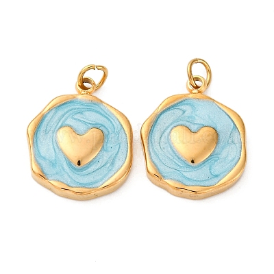 Подвески из нержавеющей стали 304 с эмалью STAS-U061-34G-C02-1