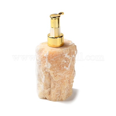 Бутылки из необработанного натурального желтого нефрита с насосом-прессом G-B131-02E-1