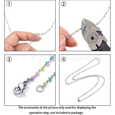 Цепи витые эмалированные из нержавеющей стали 304 X-STAS-R100-40B-1