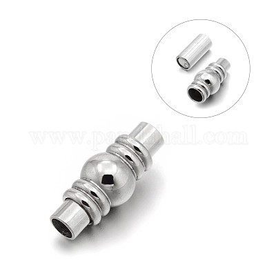 Устойчивые к потускнению гладкие трубчатые магнитные застежки из нержавеющей стали марки 304 с вклеиваемыми концами STAS-E089-36A-1