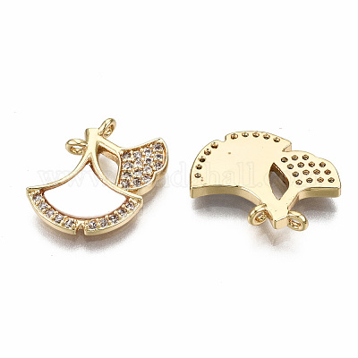 Латунные соединители с прозрачным кубическим цирконием KK-T056-102G-NF-1