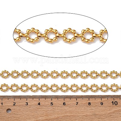 Цепочки с подвесками в виде цветов из нержавеющей стали 304 CHS-B006-04G-1