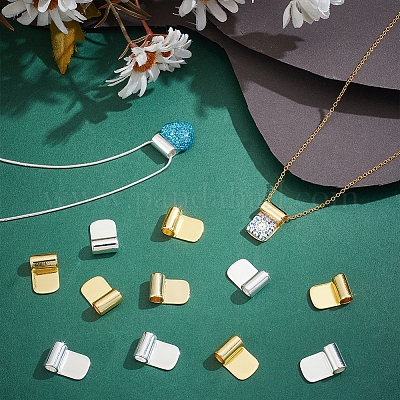 18 шт. 2 стиля стойки с покрытием из латуни с клеевым соединением плоские скобы KK-AR0001-80A-1