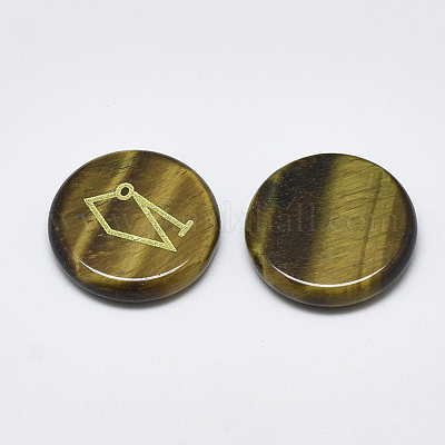 Природных тигровый глаз кабошонов G-T122-38E-1