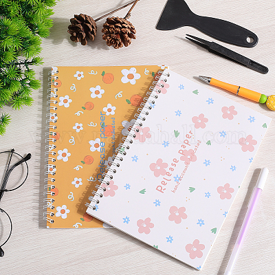 Блокнот для сбора наклеек формата А5 с отрывными листами на спирали AJEW-CP0007-85B-1