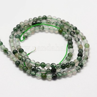 Wholesale Natural Moss Agate Beads Strands 