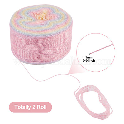 Сегментированная окрашенная пряжа для вязания DIY-TAC0033-03I-1