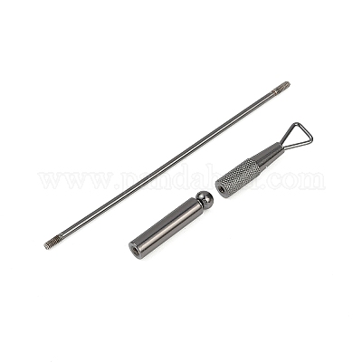 201 нержавеющая сталь двухголовый пушер для кутикулы инструменты для ногтей&nbsp;LS-STAS-R161-01B-1