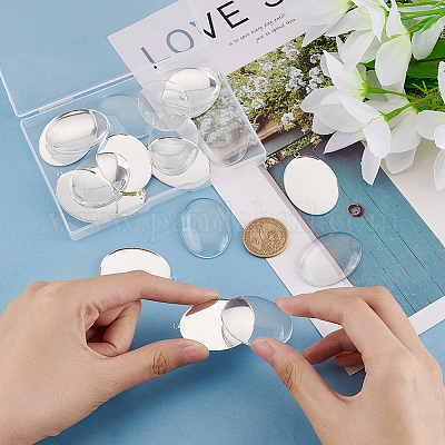 Набор для самостоятельного изготовления овальной пустой купольной подвески DIY-PH0017-52-1