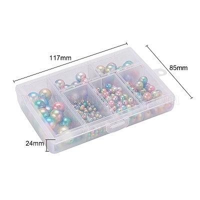 497шт 5 стиля радуги абс пластик имитация жемчуга OACR-YW0001-07B-1